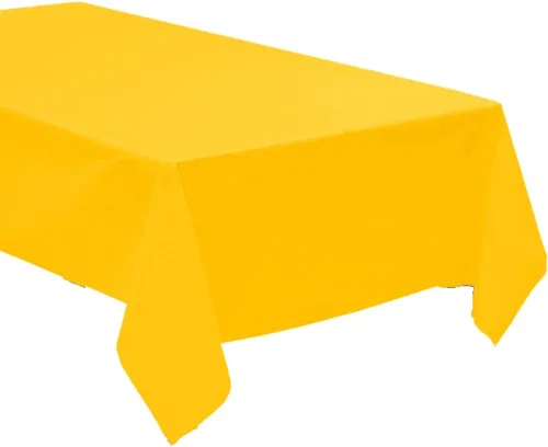 Miniatura 9 de Paquete de 4: manteles desechables de plástico / manteles de mesa, 54 x 108 pulgadas, rectangular, impermeable y desechable, ideal para fiestas