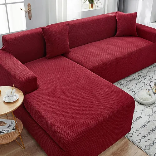 Miniatura 19 de Fundas elásticas para sofá modular, funda de sofá jacquard en forma de L, gruesa y antideslizante, protector de muebles, funda de sofá adecuada