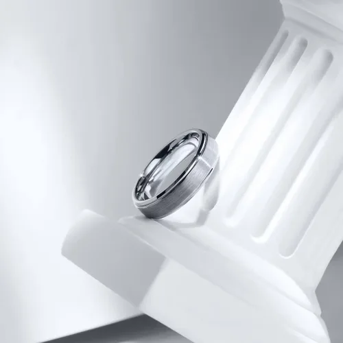 Miniatura 3 de King Will - Anillo de titanio de 3 mm, 5 mm, 6 mm, 7 mm, 8 mm, 9 mm, acabado mate, ajuste cómodo, borde biselado