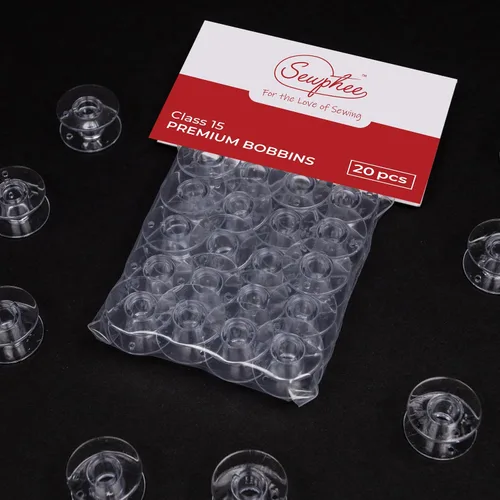 Miniatura 7 de Sewphee 20 piezas de bobinas para máquina de coser - Bobina de clase premium 15 - Compatible con accesorios de máquina de coser Singer - Bobinas