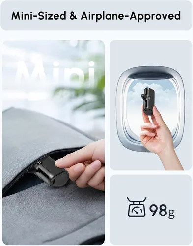 Miniatura 5 de Pequeño banco de energía USB C con soporte plegable para iPhone 17/Samsung Galaxy S25, cargador portátil del tamaño de la palma cargador de batería