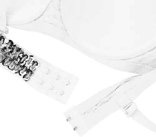Miniatura 21 de Sujetador de disfraz de danza del vientre brillante para mujer, con lentejuelas, para baile rave, fiesta, club
