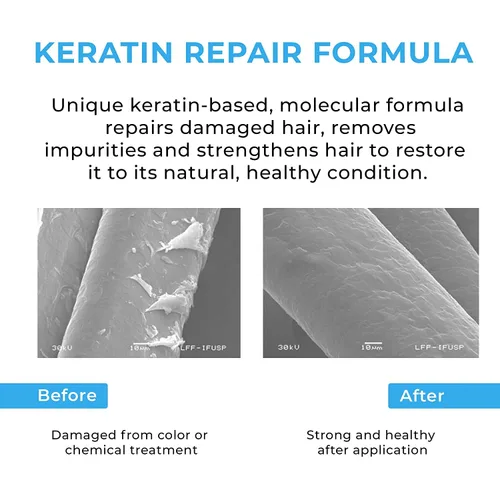 Miniatura 5 de Kashmir Keratin, Tratamiento capilar de queratina de 33.8 onzas, sin formas, 0% formaldehído, suaviza el encrespamiento y sin humos, reduce el 90%
