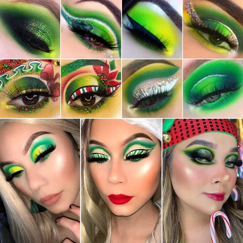 Miniatura 4 de DE'LANCI Paleta de sombra de ojos verde aguacate, 15 colores, Día de San Patricio altamente pigmentada, paleta de sombra de ojos mate brillante