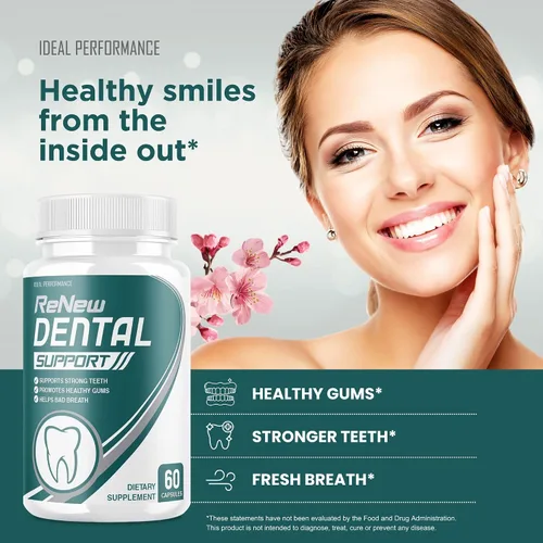 Miniatura 2 de IDEAL PERFORMANCE Renovar el limpiador de pastillas de apoyo dental (60 cápsulas)