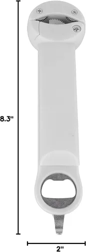 Miniatura 10 de Haofy Tornillo ajustable de acero inoxidable 3 en 1 multifuncional retráctil para abrebotellas, abridor de botellas, herramienta auxiliar de Beige