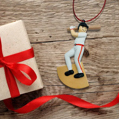 Miniatura 6 de Adornos navideños de béisbol personalizados