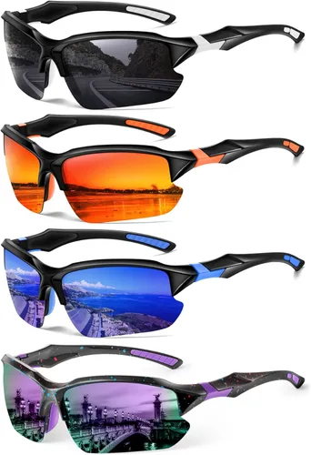 Miniatura 19 de Sports Polarized Sunglasses for Men Cycling Running Fishing UV Protection Sun Glasses Lightweight Half Frame Goggles