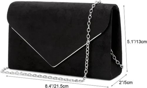 Miniatura 6 de LAM GALLERY Bolso cruzado pequeño de noche para mujer, bolso cruzado para baile de graduación, bolsas de hombro clásicas para bodas, fiestas