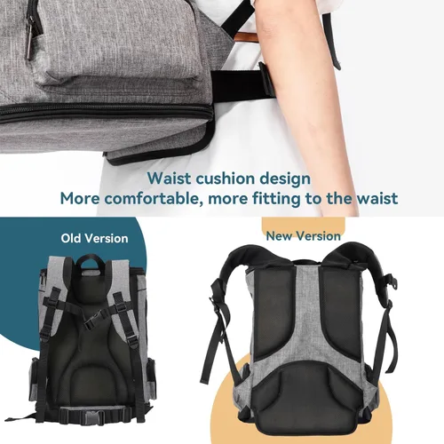 Miniatura 2 de Petsfit: mochila para mascotas con diseño de cojín de cintura mejorado para un mejor ajuste a la cintura, adecuada para gatos y conejos pequeños