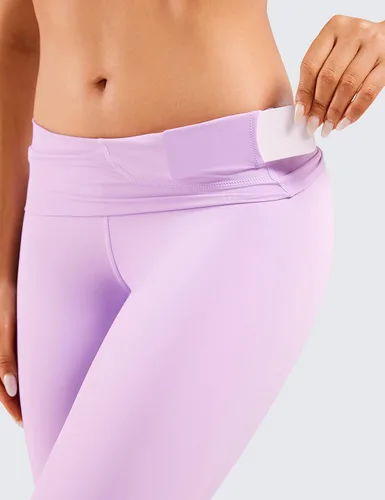 Miniatura 4 de CRZ YOGA Leggings de yoga 78 para mujer, sensación de desnudo, pantalones ajustados de cintura alta de 25 pulgadas