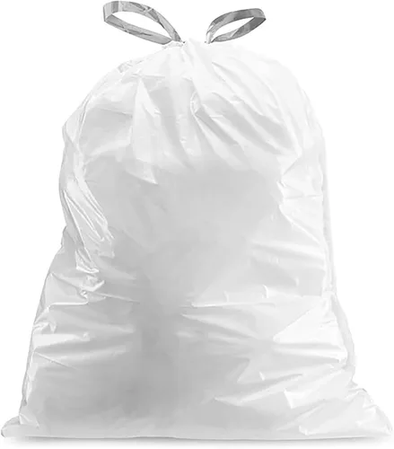 Miniatura 3 de Plasticplace Forro blanco con cordón de lavanda y vainilla suave, compatible con Code J (200 unidades) de 10-10.5 galones / 38-40 litros, 21 x 28