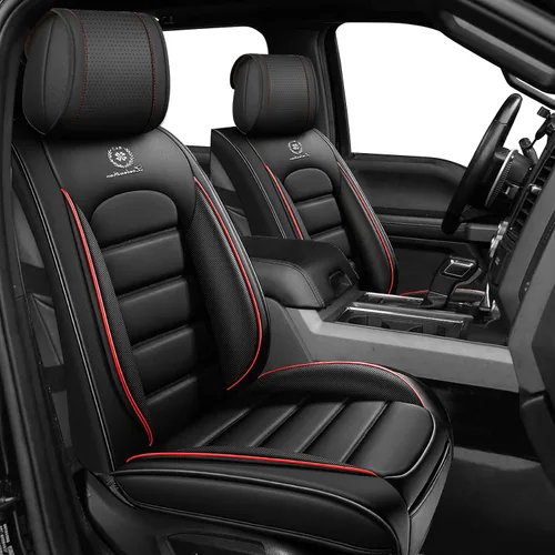Miniatura 21 de Juego completo de fundas de asiento de automóvil para GMC Sierra 1500/2500/3500 Denali SLT AT4 AT4X Base Fundas de asientos 2008-2025, Protectores
