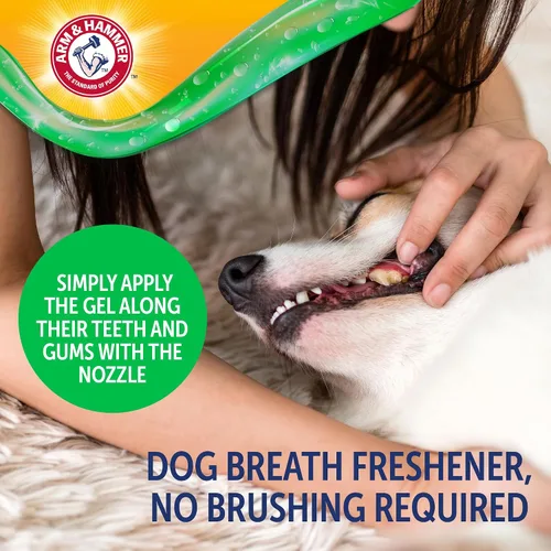 Miniatura 3 de Arm & Hammer Complete Care Gel oral sin escobillas para perros, sabor a mantequilla de maní, pasta de dientes para perros sin cepillo, bicarbonato