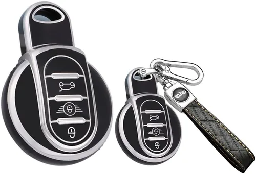 Miniatura 7 de SANRILY Sliver-edge - Funda para llavero Mini Cooper Countryman S ONE JCW F54 F55 F56 F57 F60 Clubman, accesorios para llaves sin llave con llavero