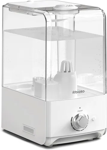Humidificadores para dormitorio, habitación grande, humidificador de niebla fría de 6.5 L, tiempo de funcionamiento de 45 horas, humidificador de