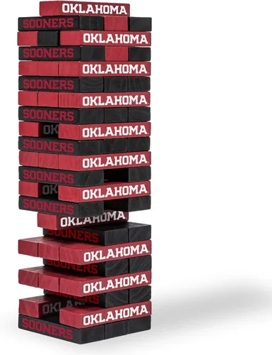 Miniatura 24 de Wild Sports NCAA Pro Football Tabletop Stackers Block Game for College Football Fan, Dorm Game, Tailgate