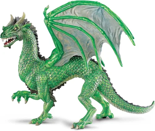 Miniatura 7 de Safari Ltd. Figura de dragón del bosque, figura detallada de modelo de plástico de 6 pulgadas, juguete de criatura mítica para niños, niñas y niños