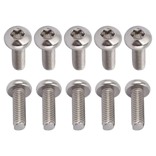 Miniatura 12 de DTGN Tornillos Torx de cabeza plana M1.0.236x0.118 in (DXL), paquete de 20, buenos para maquinaria, sujetadores de seguridad Torx de acero