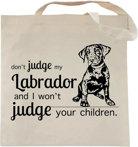 Miniatura 40 de Pet Studio Art Bolso tote Don't Judge My Dog DOBERMAN