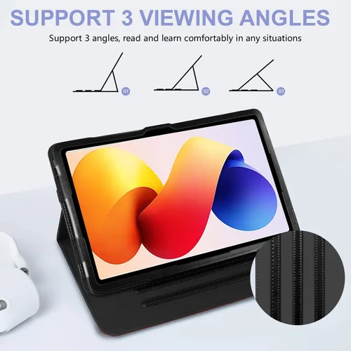 Miniatura 4 de E NET-CASE Funda para Xiaomi Redmi Pad 2 Pro/Pad Pro (2025/2024) de 12.1 pulgadas con soporte para bolígrafo S, a prueba de golpes, carcasa trasera