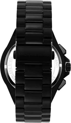 Miniatura 8 de Michael Kors Lennox - Reloj cronógrafo de acero inoxidable para hombre con correa de acero o silicona