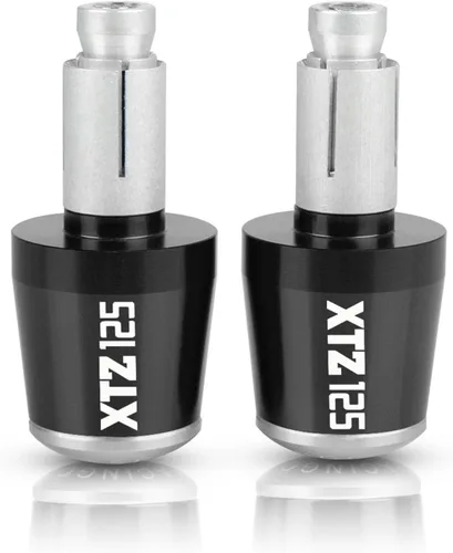 Miniatura 18 de Motocicleta para Y&AMAHA XTZ125 XTZ 125 2021 2022 2023 78 pulgadas 22MM Tapas de empuñadura antivibraciones Tapones de manillar de motocicleta Negro