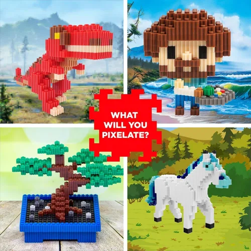 Miniatura 5 de Pix Brix Bloques de Puzzle de Arte Pixel - Star Stable’s Starshine, 3,405 Piezas - Bloques de Construcción Interconectados, Pixela Tu Caballo