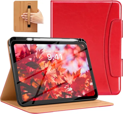 Miniatura 17 de MoKo Funda para iPad A16 de 11 pulgadas, funda para iPad de 11ª/10ª generación (2025/2022) con soporte para lápices y bolsillo, funda con soporte