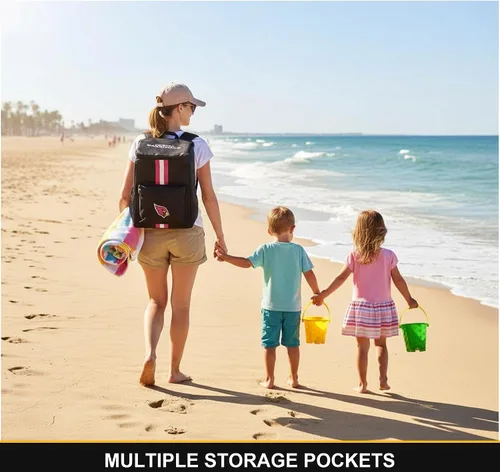 Miniatura 5 de Mochila hielera – Hielera portátil de lados suaves – Bolsa aislada con capacidad para 36 latas – Equipo de fútbol americano – Muestra tu espíritu