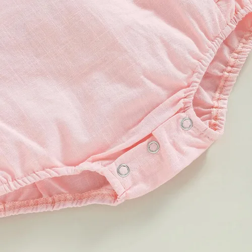 Miniatura 6 de Traje de Pascua para bebé niña, overol vintage y orejas de conejo, vestido de hermana con cola