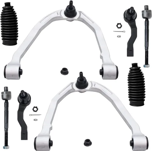 Miniatura 42 de Detroit Axle - Kit de brazos de control de extremo delantero de 8 piezas para Dodge Dakota 00-04, Durango 00-03, 4 brazos de control superior e