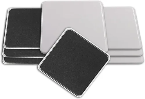 Miniatura 10 de 4 deslizadores de muebles grandes reutilizables de 5 pulgadas para alfombras, alfombras cuadradas grandes para muebles, almohadillas móviles