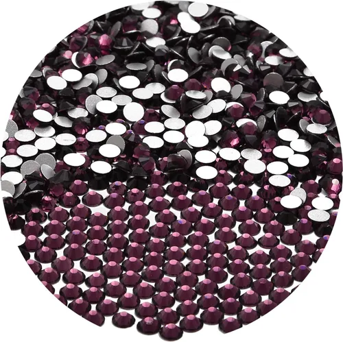 Miniatura 99 de NCB 288 diamantes de imitación de cristal redondos para arte de uñas, con parte trasera plana, para hacer accesorios de bricolaje, zapatos, ropa