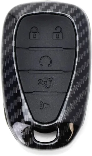 Miniatura 7 de iJDMTOY Compatible con Chevy Camaro Cruze 2016 en adelante, Malibu Sonic 2017 en adelante, diseño de impresión hidrográfica de fibra de carbono