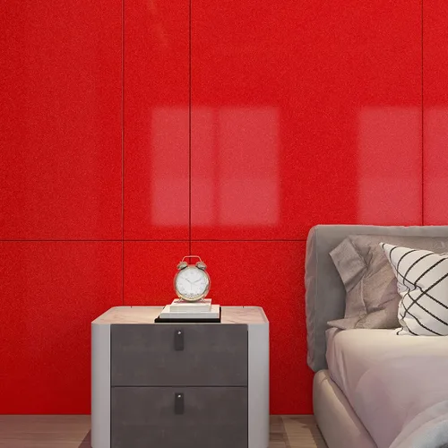 Miniatura 8 de CRE8TIVE Papel tapiz rojo con purpurina para pegar y despegar de 24 x 118 pulgadas, papel de contacto rojo de tamaño grande, autoadhesivo