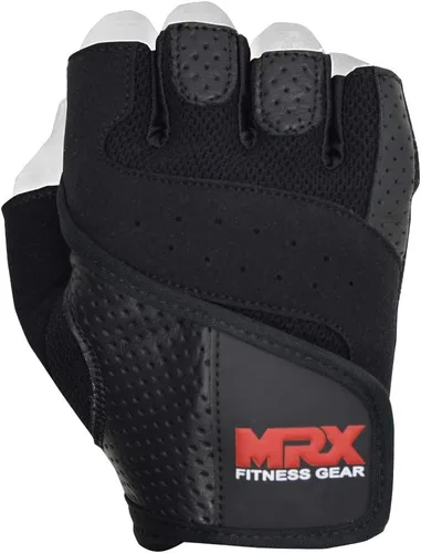 Miniatura 4 de MRX Guantes de levantamiento de pesas Pro Series Gym Fitness Entrenamiento Culturismo Guantes Tamaños