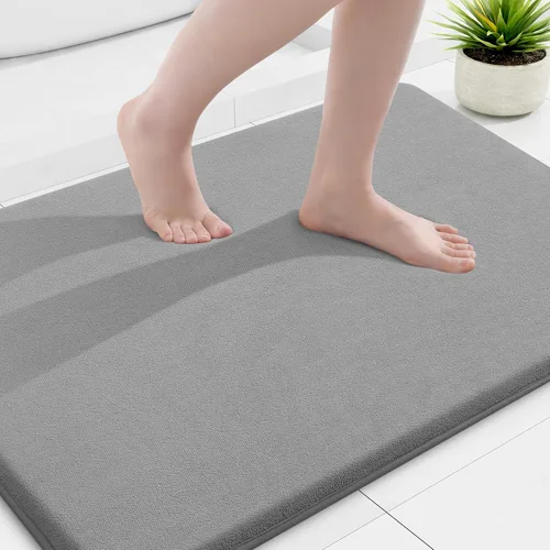 Miniatura 141 de Smiry Tapetes de Baño de Espuma Viscoelástica 36 x 24 pulgadas, Tapetes de Baño Extra Suaves y Absorbentes, Alfombra Antideslizante Lavable