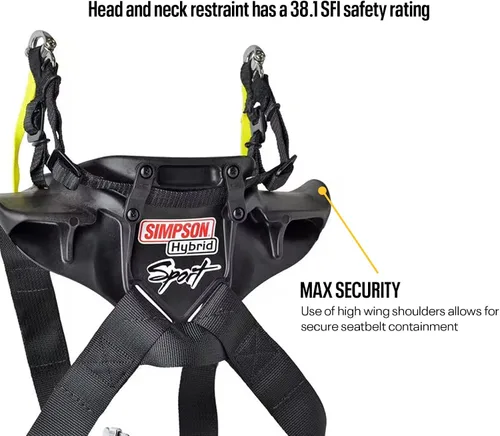 Miniatura 3 de Simpson Hybrid Sport - Restricción de cabeza y cuello, pequeño con kit de instalación