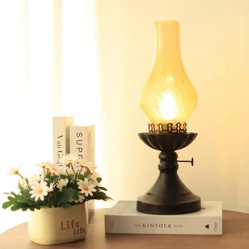 Miniatura 5 de Lámpara rústica, lámparas de mesita de noche retro, lámpara de granja, lámpara de dormitorio, lámparas para mesita de noche, lámpara de mesa