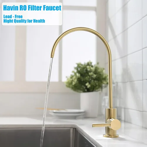 Miniatura 7 de Havin llave de acero inoxidable para cocina, con filtro purificador de agua potable de ósmosis inversa