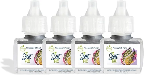 Miniatura 28 de Scent Fill Ambientador enchufable de pachulí de vainilla, 4 recambios de aceite perfumado