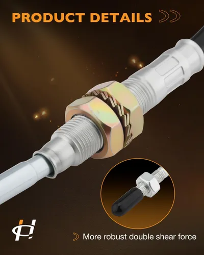 Miniatura 4 de Vínculo de cambio de cable de caja de transferencia de mejora, compatible con Jeep Wrangler TJ 1997-2006, cable resistente, se adapta a la caja