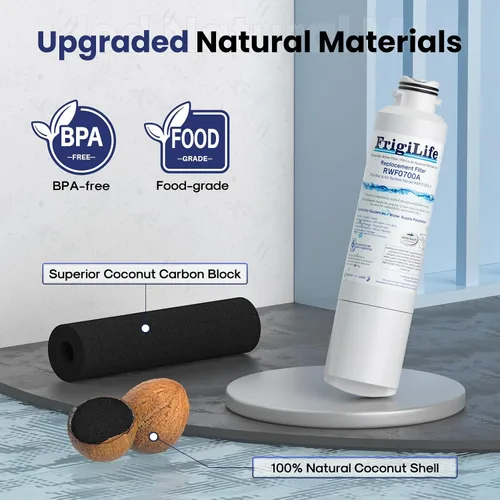 Miniatura 3 de DA29-00020B Reemplazo del filtro de agua para refrigerador Samsung DA29-00020A/B, DA29-00020B-1, RF28HMEDBSR, RF263BEAESR, HDX FMS-2, HAF-CIN/EXP