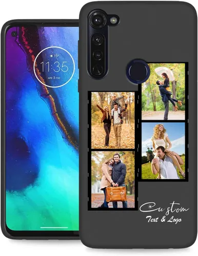 Miniatura 48 de Funda personalizada para Motorola Moto G Stylus 2020 con nombre de foto, texto y foto, GStylus personalizado -20 funda suave y fina (negro) de 6.4