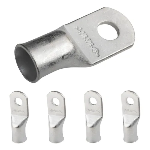 Miniatura 61 de SELTERM 5 piezas terminales de cable de cobre estañado 1/0 AWG perno de 1/2", extremos de cable de batería, terminales de anillo, conectores