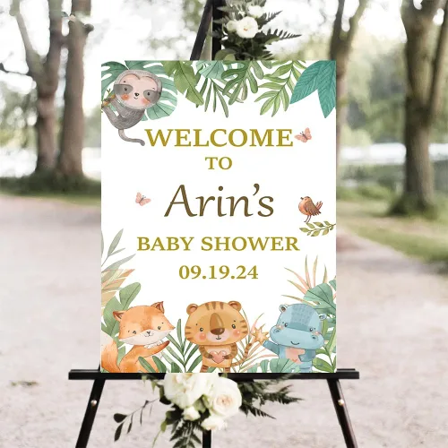 Miniatura 9 de Personalized Baby Shower Welcome Sign, Baby Shower Decoration Customised Baby Shower Party Sign Decor, Baby Shower Sign, Yard Sign Oudoor Party #10