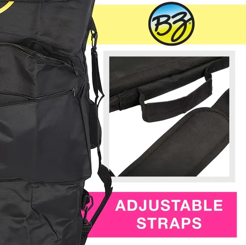 Miniatura 4 de Wham-O BZ Bodyboards - Bolsa básica para bodyboard - Nylon - Capacidad de 2 tablas (negro)