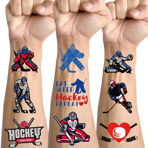 Miniatura 8 de Gameza Tatuajes temporales de béisbol – Más de 200 calcomanías de tatuajes de béisbol, regalos de fiesta de cumpleaños, decoraciones deportivas