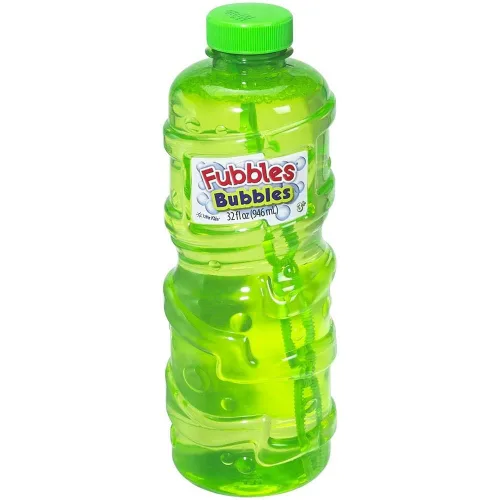 Fubbles Solución de burbujas y recambio | para niños a partir de 3 años | Incluye solución de burbujas de Fubbles de 32 onzas y varita de burbujas